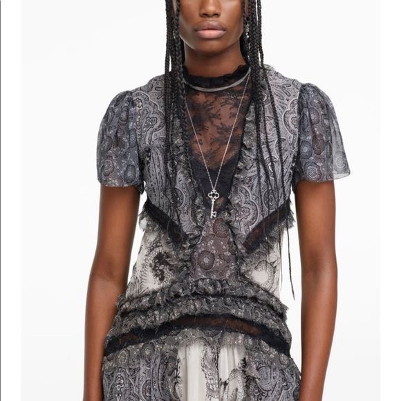 ZARA NWT COMBINED LACE DRESS LIMITED EDITION - Picture 4 of 8